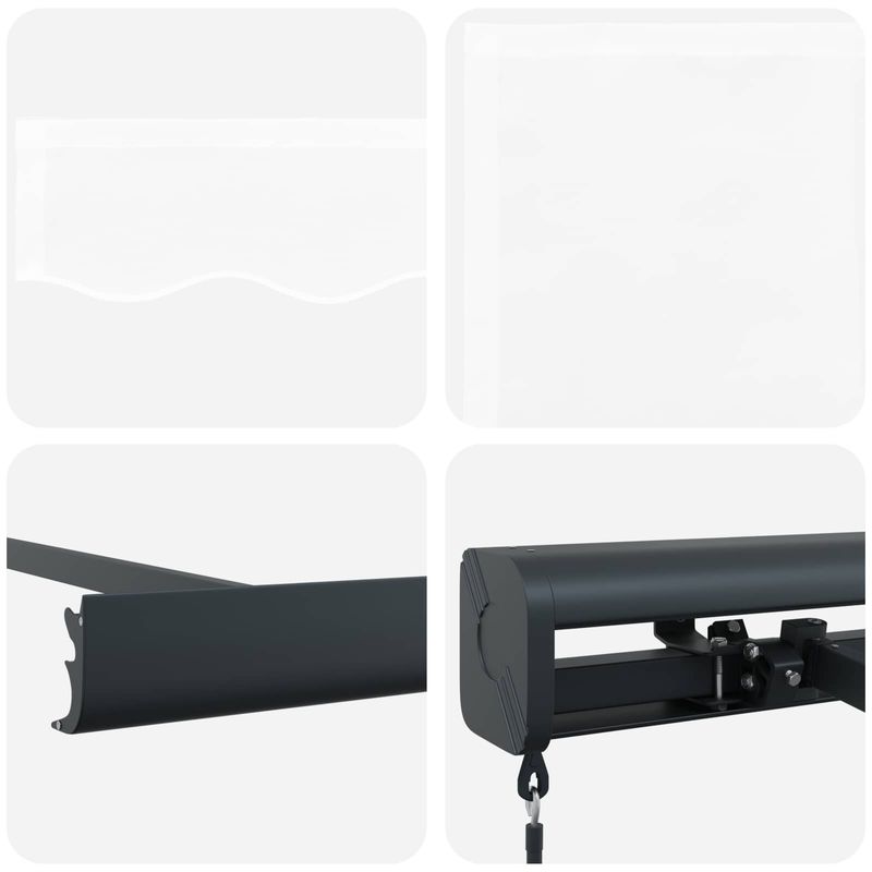 Casa si Gradina - Gradina si terasa - Umbrele si pavilioane - Pavilioane - Cortina Retractabila Manual Alb 4 ×3 m Panza - Infinity.ro
