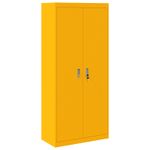 Casa si Gradina - Mobilier - Dulapuri si sifoniere - Dulapuri - Dulap de depozitare 2 pcs Galben mustar 80 x 40 x 180 cm - Infinity.ro