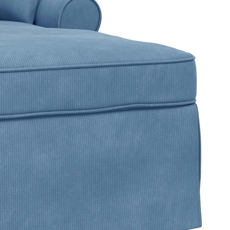 Casa si Gradina - Mobilier - Scaune si fotolii - Fotolii - Fotoliu cu fusta cu perna albastru 91 x 157 x 91 cm - Infinity.ro