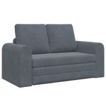 Casa si Gradina - Mobilier - Canapele si coltare - Canapele - Canapea Plianta cu Pat Gri inchis 148 x 71 x 83 cm Catifea - Infinity.ro