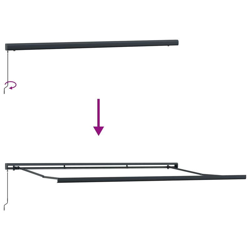 Casa si Gradina - Gradina si terasa - Umbrele si pavilioane - Pavilioane - Cortina Retractabila Manual Alb 4 ×3 m Panza - Infinity.ro