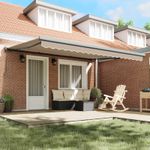 Casa si Gradina - Gradina si terasa - Umbrele si pavilioane - Pavilioane - Cortina Retractabila Manual Bej 4 ×3 m Panza - Infinity.ro
