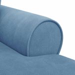 Casa si Gradina - Mobilier - Scaune si fotolii - Fotolii - Fotoliu cu fusta cu perna albastru 91 x 157 x 91 cm - Infinity.ro