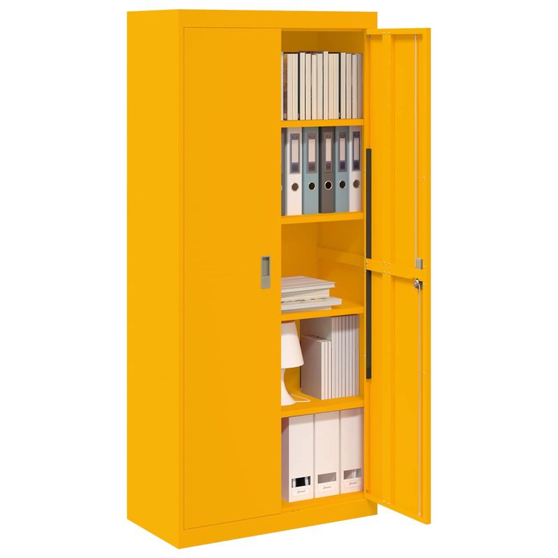 Casa si Gradina - Mobilier - Dulapuri si sifoniere - Dulapuri - Dulap de depozitare 2 pcs Galben mustar 80 x 40 x 180 cm - Infinity.ro