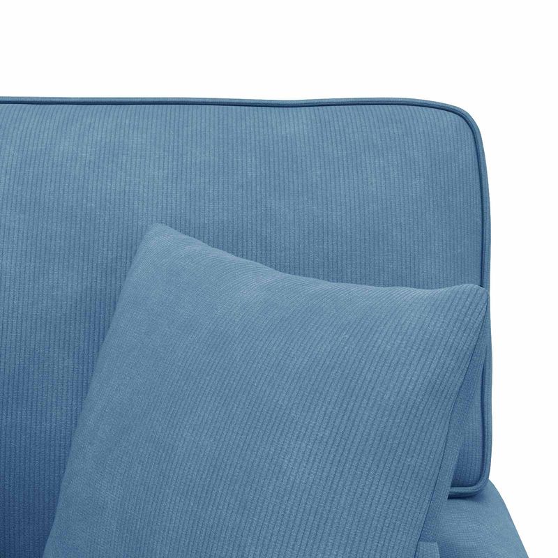 Casa si Gradina - Mobilier - Scaune si fotolii - Fotolii - Fotoliu cu fusta cu perna albastru 91 x 157 x 91 cm - Infinity.ro