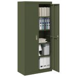 Casa si Gradina - Mobilier - Dulapuri si sifoniere - Dulapuri - Dulap de depozitare 2 pcs Verde masliniu 80 x 40 x 180 cm - Infinity.ro