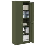 Casa si Gradina - Mobilier - Dulapuri si sifoniere - Dulapuri - Dulap de depozitare 2 pcs Verde masliniu 80 x 40 x 200 cm - Infinity.ro