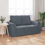 Casa si Gradina - Mobilier - Canapele si coltare - Canapele - Canapea Plianta cu Pat Gri inchis 148 x 71 x 83 cm Catifea - Infinity.ro