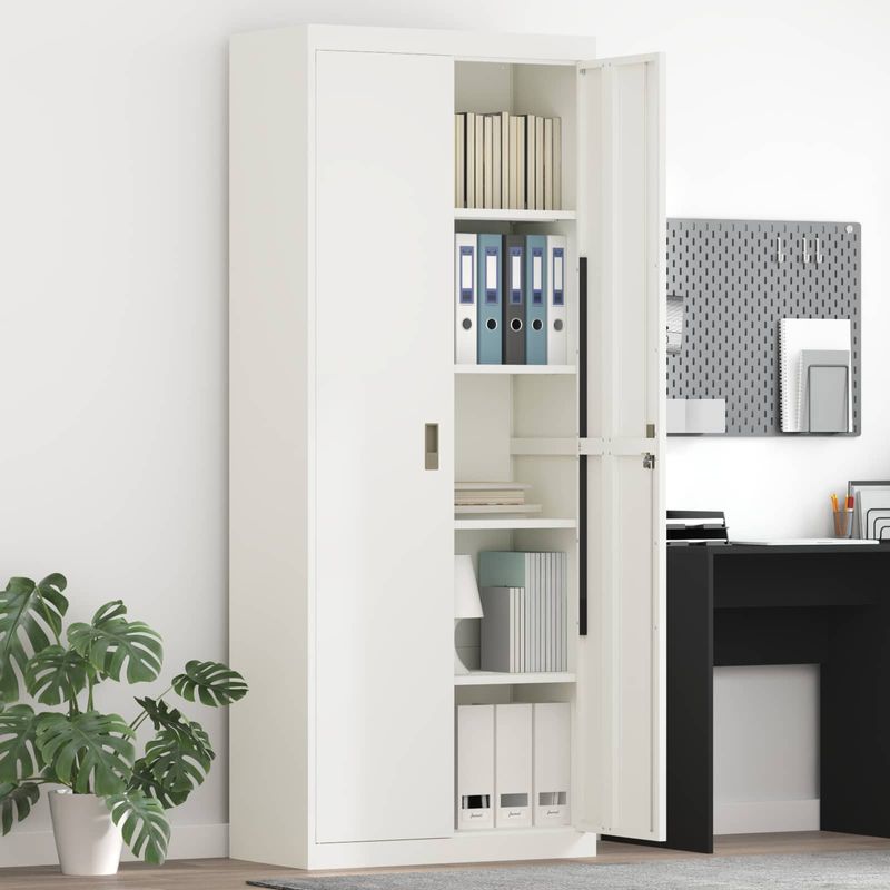 Casa si Gradina - Mobilier - Dulapuri si sifoniere - Dulapuri - Dulap de depozitare cu depozitare 2 pcs Alb 80 x 40 x 200 cm - Infinity.ro
