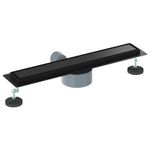 Casa si Gradina - Sanitare - Instalatii hidro - Tevi - Scurgere de dus 2 in 1 cu sifon 360° Negru 60 cm - Infinity.ro