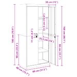 Casa si Gradina - Mobilier - Dulapuri si sifoniere - Dulapuri - Dulap de depozitare 2 pcs Antracit 80 x 40 x 180 cm - Infinity.ro