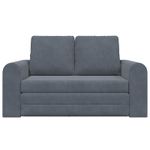 Casa si Gradina - Mobilier - Canapele si coltare - Canapele - Canapea Plianta cu Pat Gri inchis 148 x 71 x 83 cm Catifea - Infinity.ro