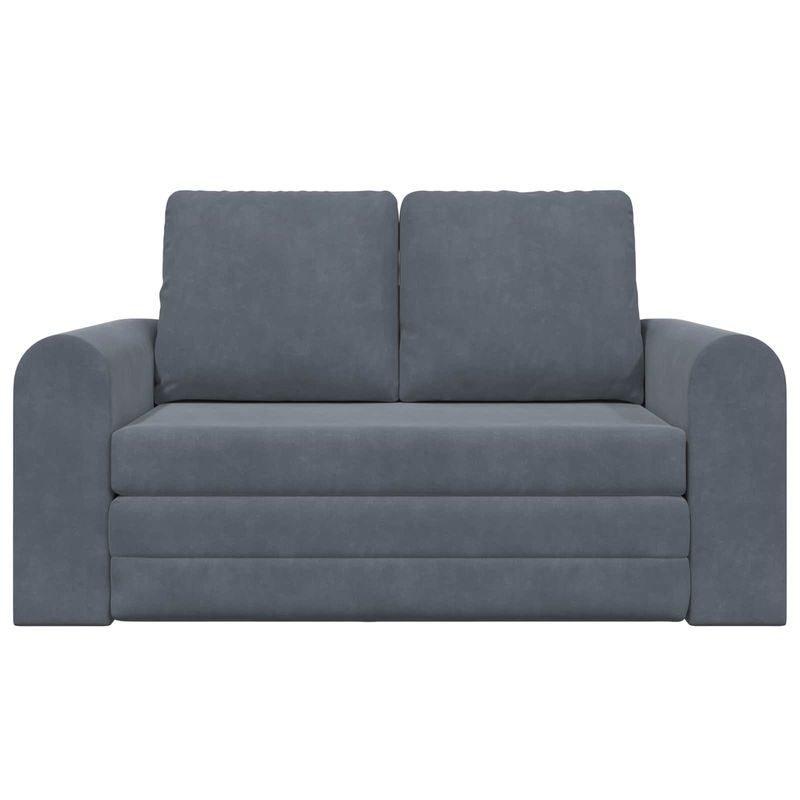 Casa si Gradina - Mobilier - Canapele si coltare - Canapele - Canapea Plianta cu Pat Gri inchis 148 x 71 x 83 cm Catifea - Infinity.ro