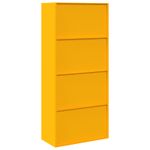 Casa si Gradina - Mobilier - Dulapuri si sifoniere - Dulapuri - Dulap de depozitare 2 pcs Galben mustar 80 x 40 x 180 cm - Infinity.ro
