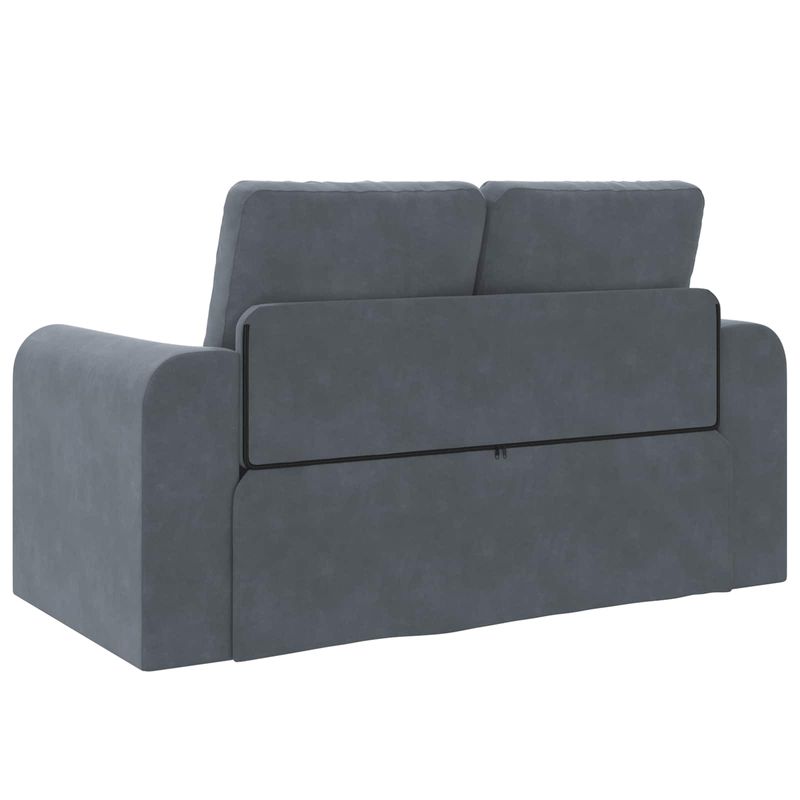 Casa si Gradina - Mobilier - Canapele si coltare - Canapele - Canapea Plianta cu Pat Gri inchis 148 x 71 x 83 cm Catifea - Infinity.ro