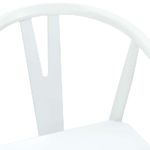 Casa si Gradina - Mobilier - Scaune si fotolii - Scaune - Scaun de sufragerie 2 pcs Alb si Alb Lemn Solid de Cauciuc - Infinity.ro