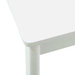Casa si Gradina - Mobilier - Scaune si fotolii - Scaune - Scaun de sufragerie 2 pcs Alb si Alb Lemn Solid de Cauciuc - Infinity.ro