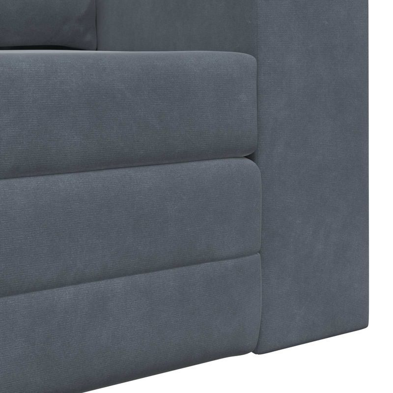 Casa si Gradina - Mobilier - Canapele si coltare - Canapele - Canapea Plianta cu Pat Gri inchis 148 x 71 x 83 cm Catifea - Infinity.ro