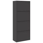 Casa si Gradina - Mobilier - Dulapuri si sifoniere - Dulapuri - Dulap de depozitare cu depozitare 2 pcs Negru 80 x 40 x 200 cm - Infinity.ro