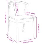 Casa si Gradina - Mobilier - Scaune si fotolii - Scaune - Scaun de sufragerie 2 pcs Alb si Alb Lemn Solid de Cauciuc - Infinity.ro