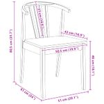 Casa si Gradina - Mobilier - Scaune si fotolii - Scaune - Scaun de sufragerie 2 pcs alb si natural Lemn de cauciuc solid - Infinity.ro