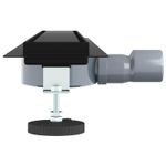 Casa si Gradina - Sanitare - Instalatii hidro - Tevi - Scurgere de dus 2 in 1 cu sifon 360° Negru 70 cm - Infinity.ro