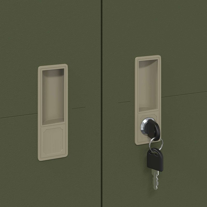 Casa si Gradina - Mobilier - Dulapuri si sifoniere - Dulapuri - Dulap de depozitare 2 pcs Verde masliniu 80 x 40 x 180 cm - Infinity.ro