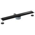 Casa si Gradina - Sanitare - Instalatii hidro - Tevi - Scurgere de dus 2 in 1 cu sifon 360° Negru 70 cm - Infinity.ro