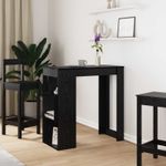 Casa si Gradina - Mobilier - Mese si birouri - Mese bucatarie si dining - Masa de bar Stejar Negru 102 x 50 x 103,5 cm Lemn compozit - Infinity.ro