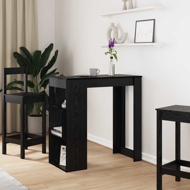 Casa si Gradina - Mobilier - Mese si birouri - Mese bucatarie si dining - Masa de bar Stejar Negru 102 x 50 x 103,5 cm Lemn compozit - Infinity.ro