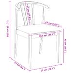 Casa si Gradina - Mobilier - Scaune si fotolii - Scaune - Scaun de sufragerie 2 pcs Maro deschis si negru - Infinity.ro