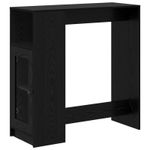 Casa si Gradina - Mobilier - Mese si birouri - Mese bucatarie si dining - Masa de bar Stejar Negru 101 x 40 x 103,5 cm Lemn compozit - Infinity.ro