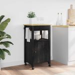 Casa si Gradina - Bucatarie si vesela - Ustensile bucatarie - Cosuri servire - Troler de Bucatarie Simplu Negru - Infinity.ro