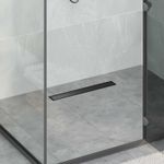 Casa si Gradina - Constructii - Materiale constructii - Sisteme de scurgere - Scurgere de dus 2 in 1 cu sifon 360° Negru 50 cm - Infinity.ro
