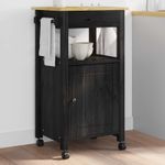 Casa si Gradina - Bucatarie si vesela - Ustensile bucatarie - Cosuri servire - Troler de Bucatarie Simplu Negru - Infinity.ro