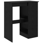 Casa si Gradina - Mobilier - Mese si birouri - Mese bucatarie si dining - Masa de bar Stejar Negru 90 x 47.5 x 103.5 cm Lemn compozit - Infinity.ro