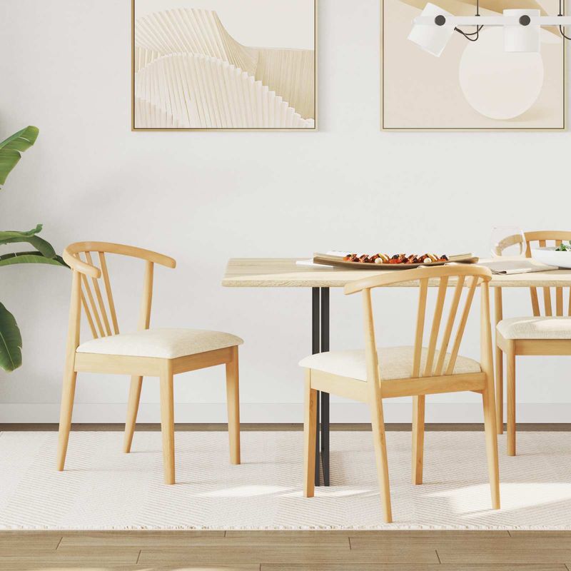 Casa si Gradina - Mobilier - Scaune si fotolii - Scaune - Scaun de sufragerie 2 pcs Natural si deschis - Infinity.ro