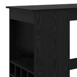 Casa si Gradina - Mobilier - Mese si birouri - Mese bucatarie si dining - Masa de bar Stejar Negru 90 x 47.5 x 103.5 cm Lemn compozit - Infinity.ro