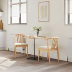 Casa si Gradina - Mobilier - Scaune si fotolii - Scaune - Scaun de sufragerie 2 pcs Natural si deschis - Infinity.ro