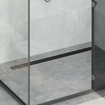 Casa si Gradina - Sanitare - Instalatii hidro - Tevi - Scurgere de dus 2 in 1 cu sifon 360° Negru 100 cm - Infinity.ro