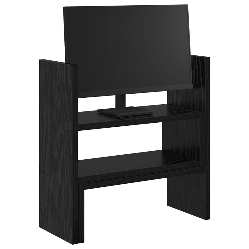 Laptop, Telefoane si Tablete - Laptopuri si accesorii - Accesorii Laptop - Standuri/Coolere notebook - Suport pentru Birou Monitor Stejar Negru 40 x 17 x 41 cm - Infinity.ro