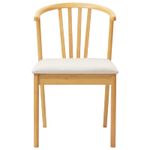 Casa si Gradina - Mobilier - Scaune si fotolii - Scaune - Scaun de sufragerie 2 pcs Natural si deschis - Infinity.ro