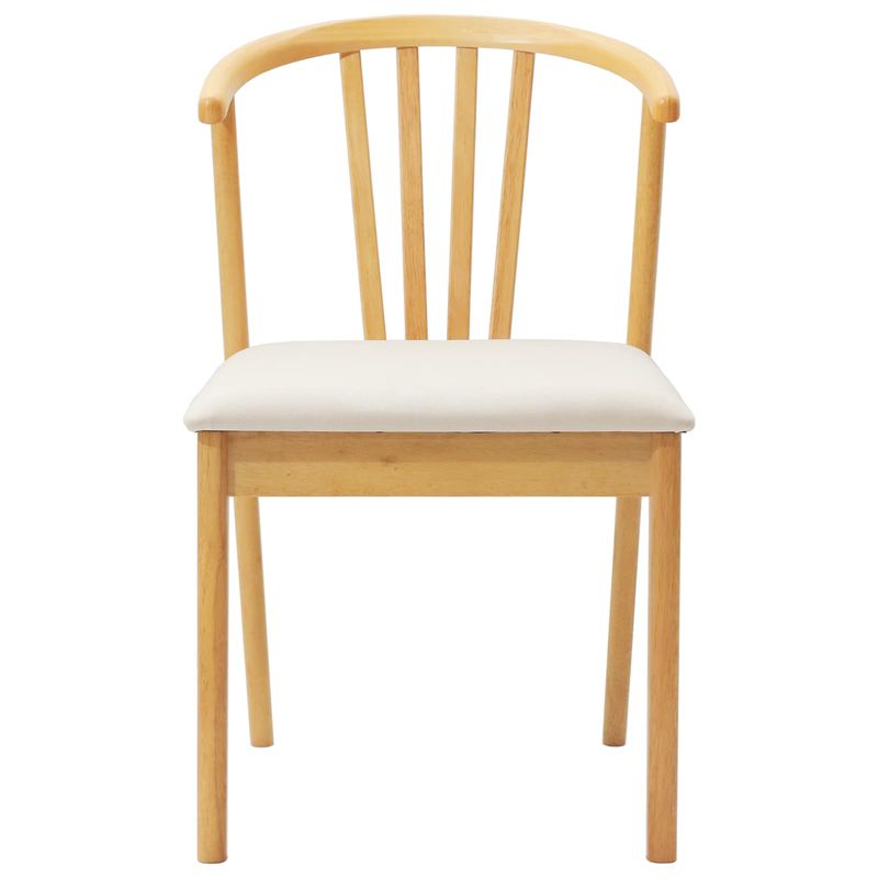 Casa si Gradina - Mobilier - Scaune si fotolii - Scaune - Scaun de sufragerie 2 pcs Natural si deschis - Infinity.ro