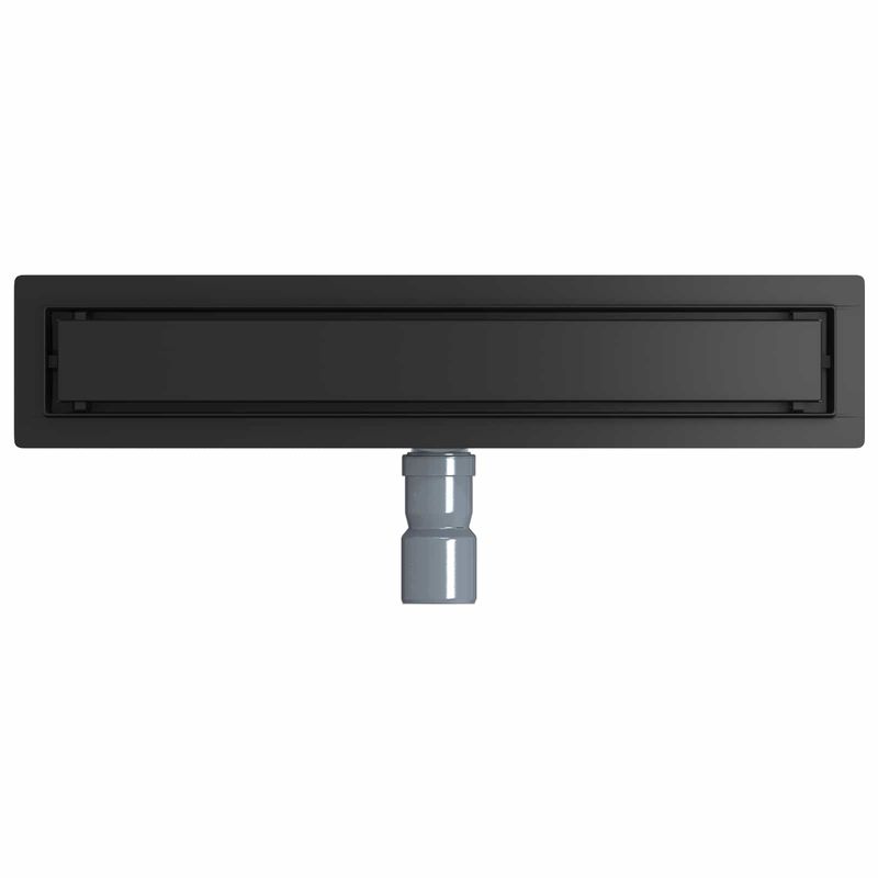 Casa si Gradina - Sanitare - Instalatii hidro - Tevi - Scurgere de dus 2 in 1 cu sifon 360° Negru 50 cm - Infinity.ro