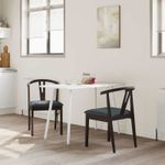 Casa si Gradina - Mobilier - Scaune si fotolii - Scaune - Scaun de sufragerie 2 pcs Maro deschis si negru - Infinity.ro