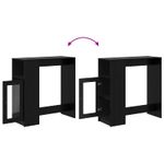 Casa si Gradina - Mobilier - Mese si birouri - Mese bucatarie si dining - Masa de bar Stejar Negru 101 x 40 x 103,5 cm Lemn compozit - Infinity.ro