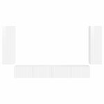 Casa si Gradina - Mobilier - Comode si corpuri - Comode - Pe perete 4 pcs Alb lucios - Infinity.ro