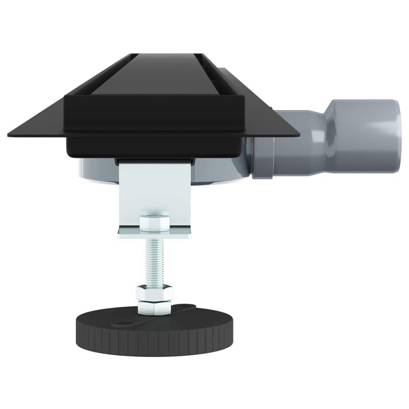 Casa si Gradina - Sanitare - Instalatii hidro - Tevi - Scurgere de dus 2 in 1 cu sifon 360° Negru 100 cm - Infinity.ro