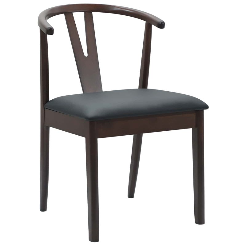 Casa si Gradina - Mobilier - Scaune si fotolii - Scaune - Scaun de sufragerie 2 pcs Maro deschis si negru - Infinity.ro