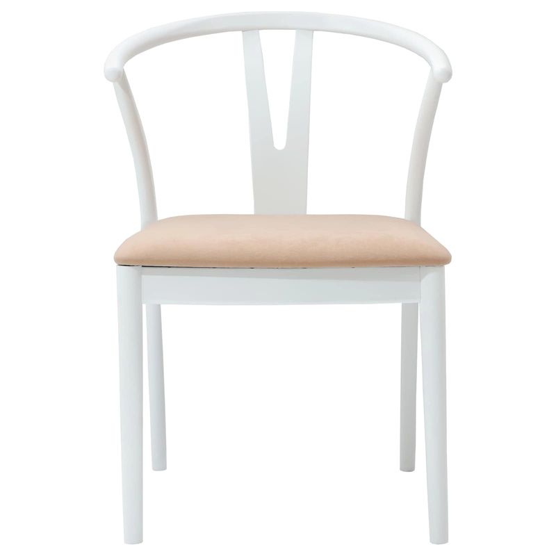 Casa si Gradina - Mobilier - Scaune si fotolii - Scaune - Scaun de sufragerie 2 pcs Alb si maro Lemn Solid de Cauciuc - Infinity.ro